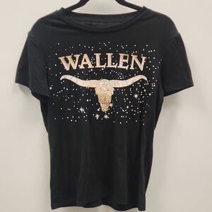 Black Wallen T-Shirt Medium